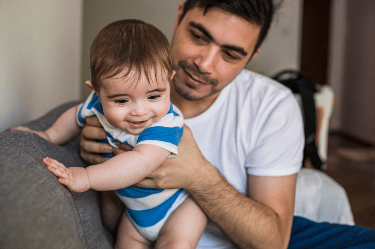 Dad with baby