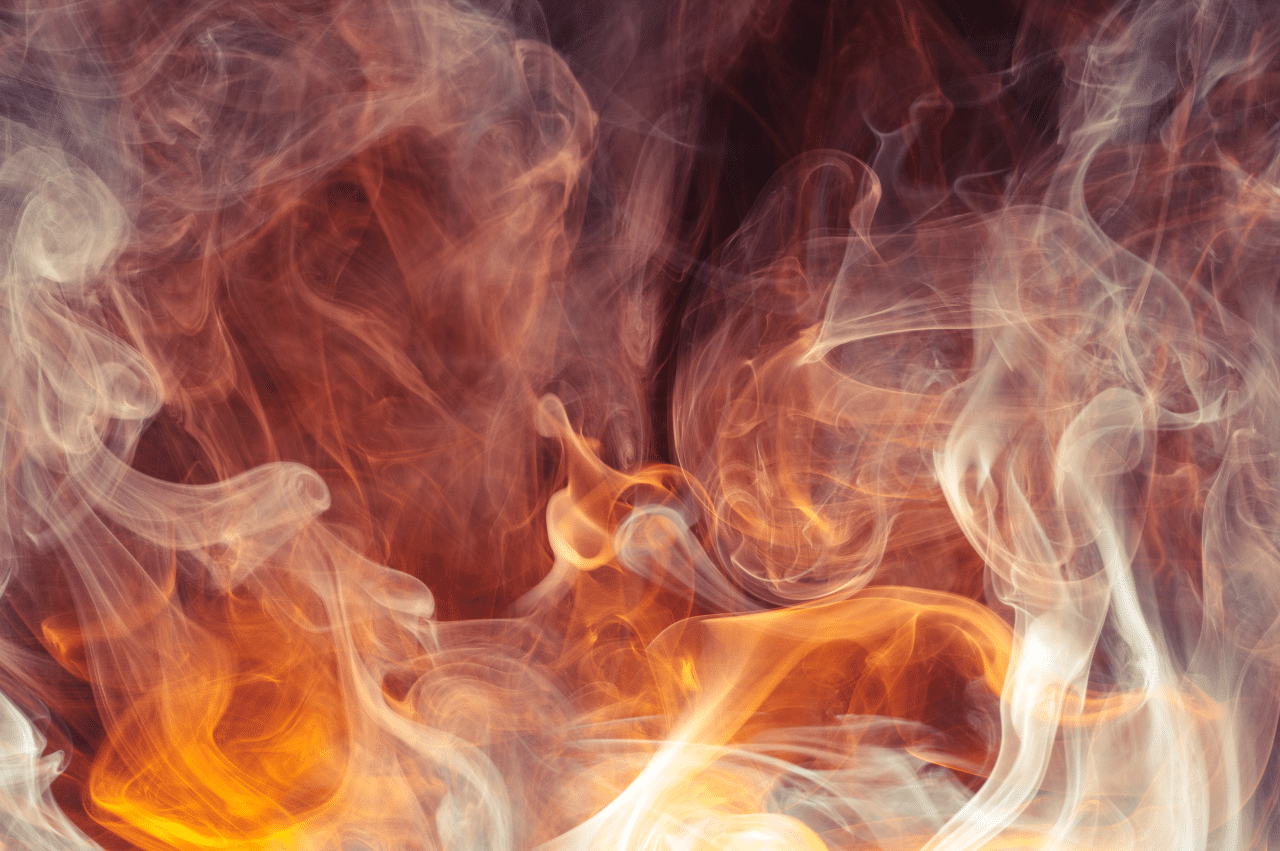 An abstract photo of smoke on a black