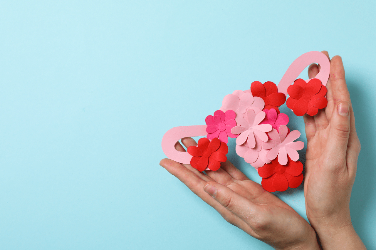 Light blue background