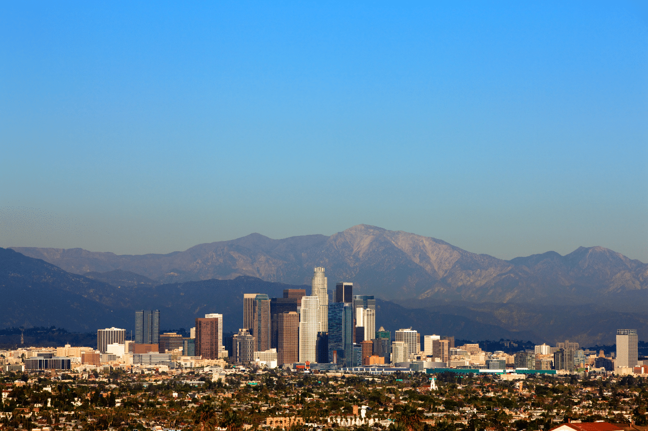 Photo of the Los Angeles skyline