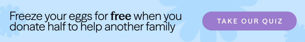 Freeze your eggs for free when you donate half to help another family